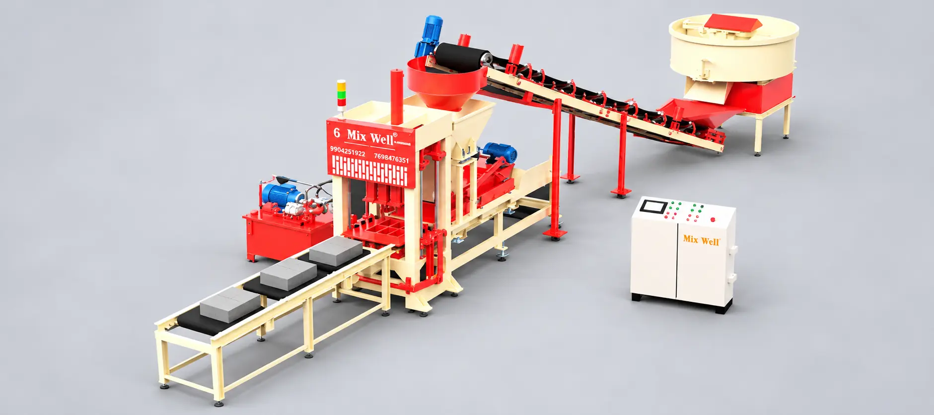 FAM-1080 Economic automatic fly ash brick making machine by Hardic Engineering