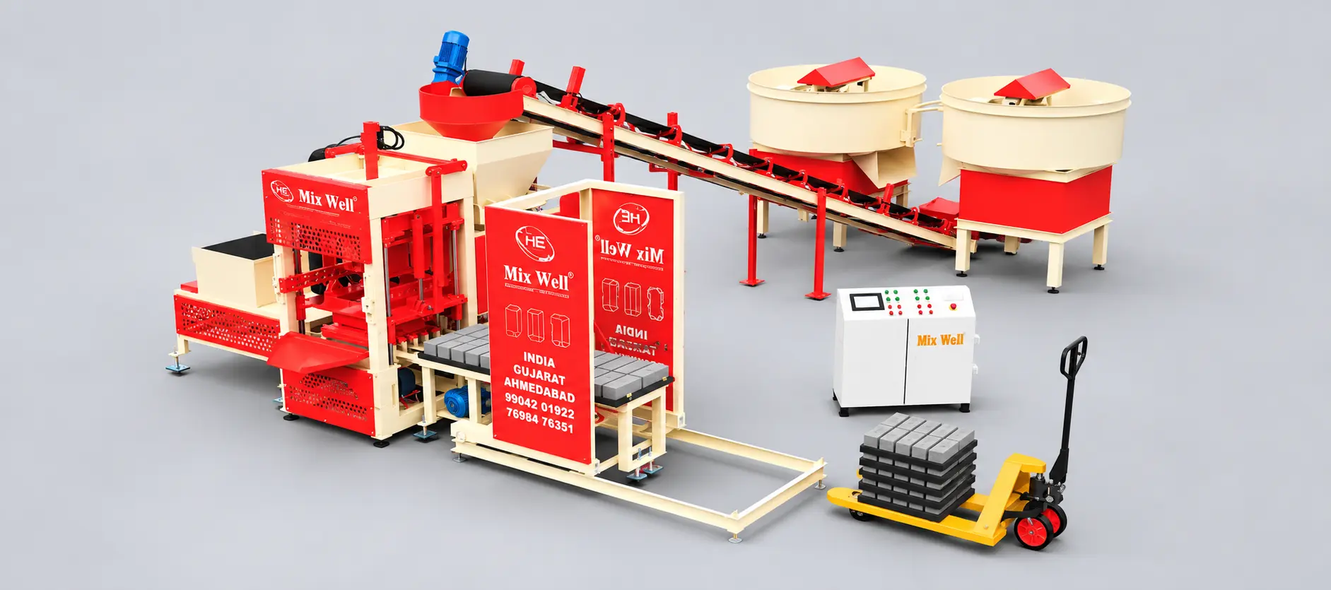 FAM 1080 Titan automatic fly ash brick making machine product view