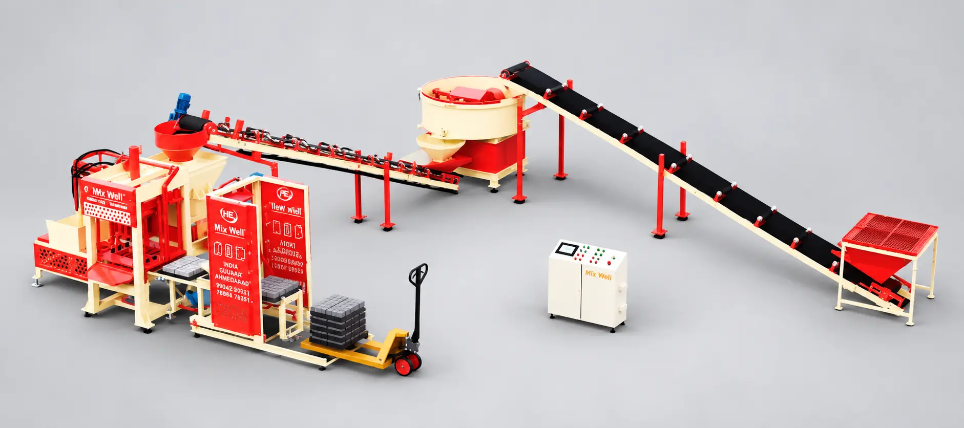 FAM 1440 Champion fully automatic fly ash brick making machine by Hardic Engineering