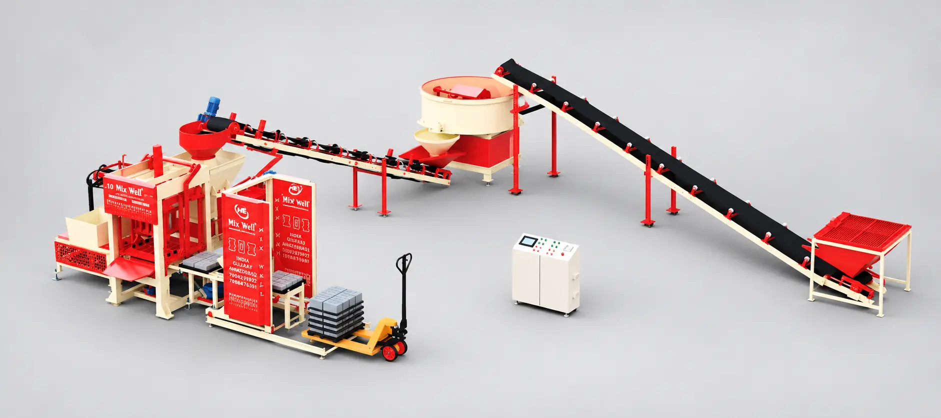 FAM 1800 Champion Prefeeder automatic fly ash brick making machine by Hardic Engineering
