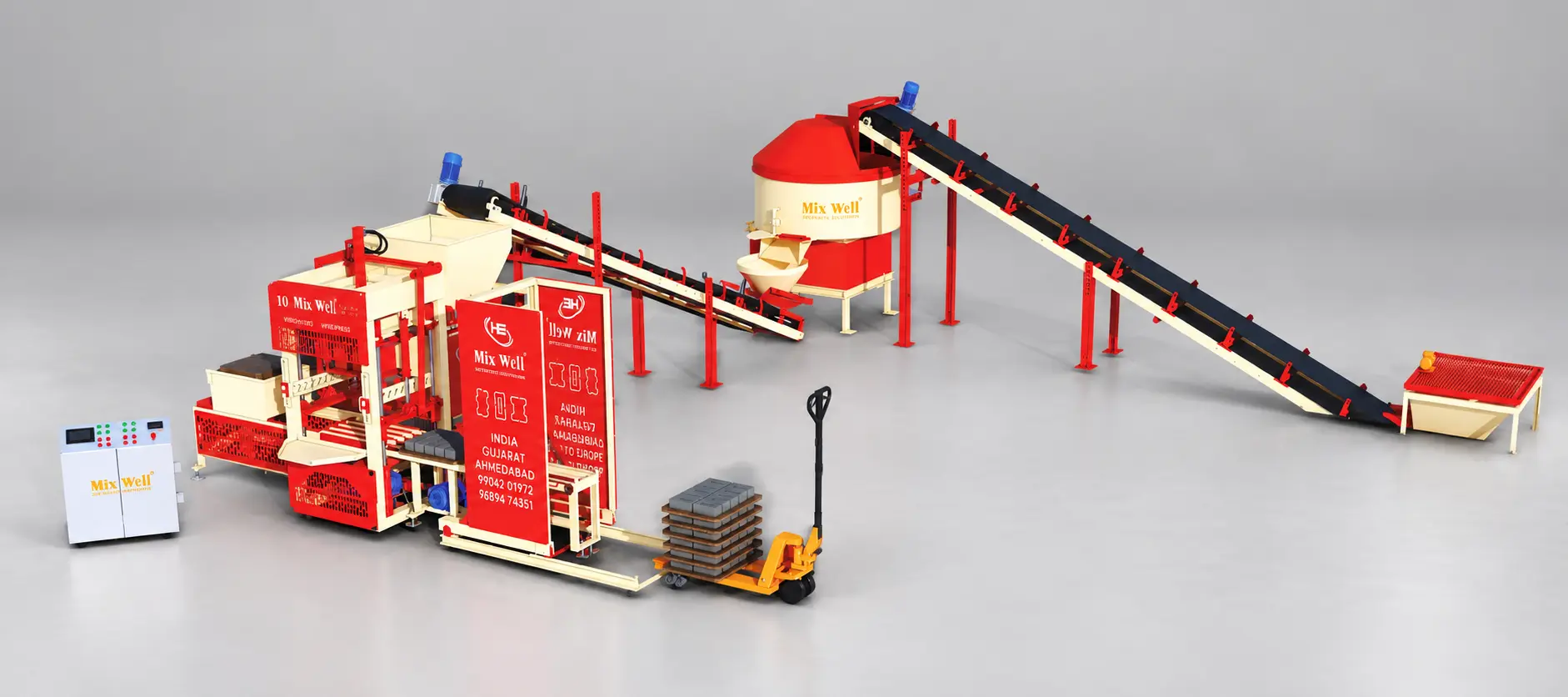 FAM 2160 Champion Prefeeder automatic fly ash brick making machine by Hardic Engineering