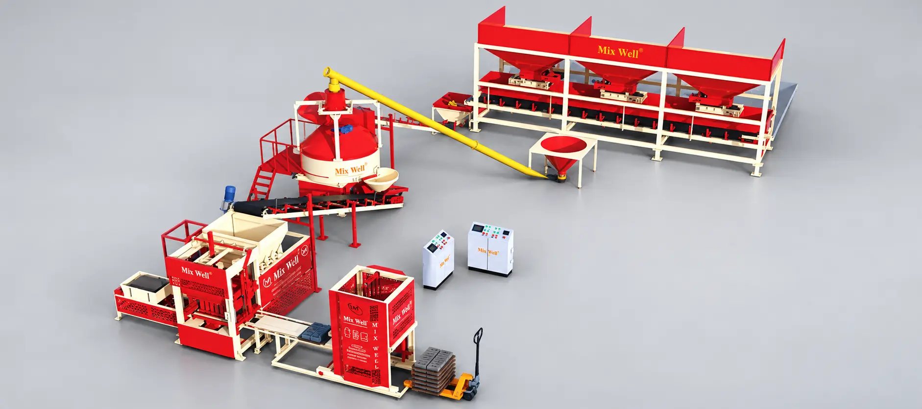 FAM-2160 Supreme fully automatic fly ash brick making machine product