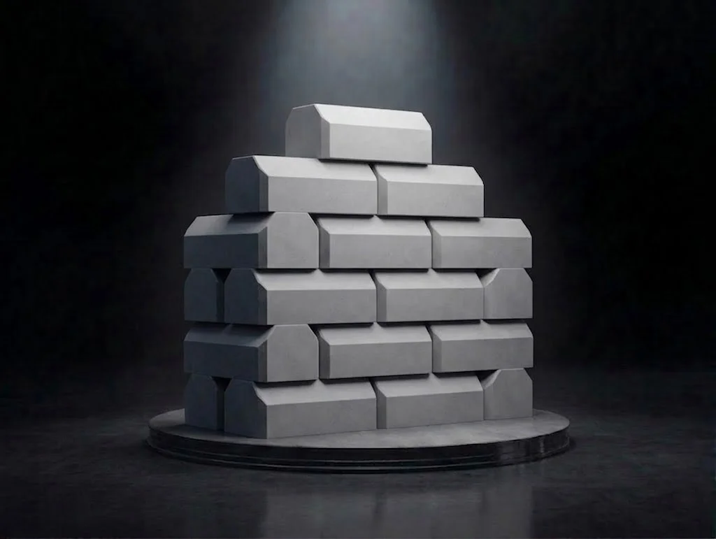 Concrete kerb stone block for road edging and pavement applications