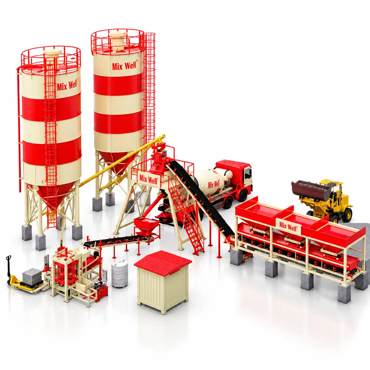 RMB 45 BLOCK MACHINE WITH RMC
