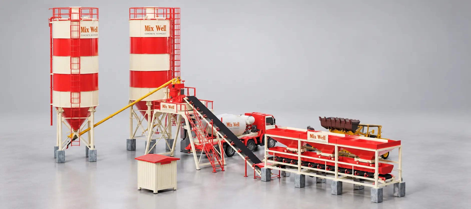 RMC Plant MI ST 36 stationary ready mix concrete batching plant