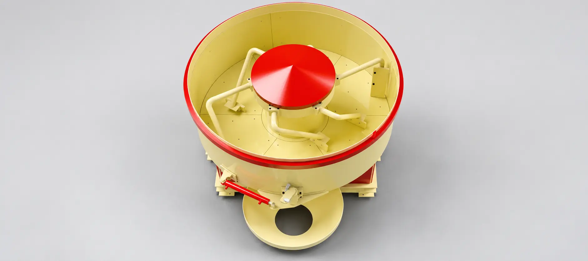 Turbo Pan Mixer for concrete mixing in block and precast product manufacturing