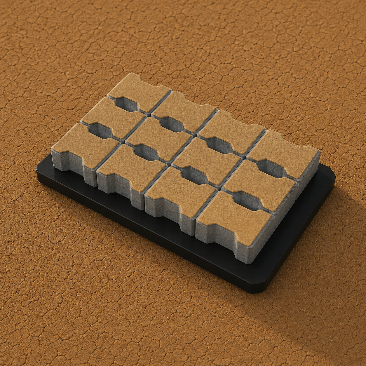 I shape concrete paver block for automatic paver production