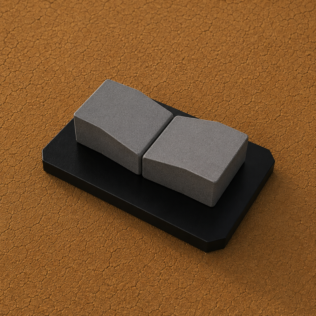 Kerb stone block produced by an automatic concrete block machine