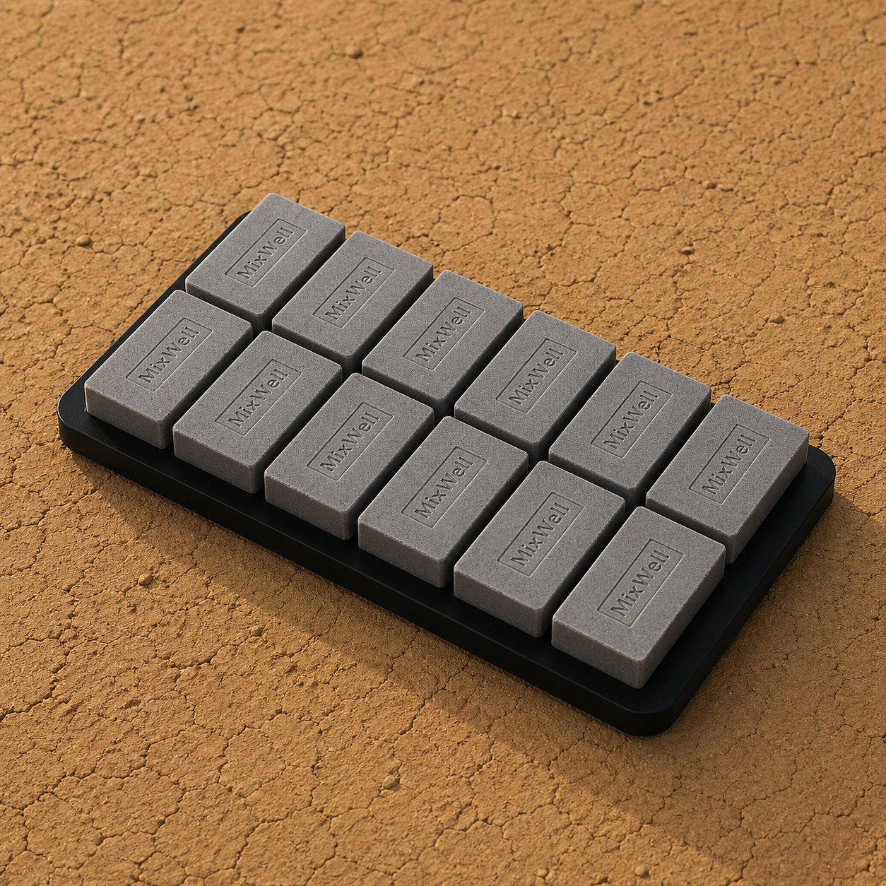 Large fly ash brick produced using an automatic brick making machine